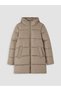 Peak New Season Beige Hooded Women's Puffer Jacket - 5
