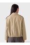 Peak New Season Beige Oversized Women's Trench Coat. - 4