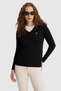 Women's Black V-Neck Basic Sweater 50327575-Vr046 - 2