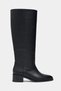 Tetra Black Matte Pointed-Toe Women's Ankle Boots - 5