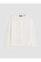 Peak New Season White Crew Neck Men's T-Shirt - 5