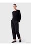 Peak New Season Black Crew Neck Openwork Women's Knitwear Cardigan - 2