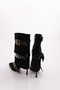 12024 Women's Heeled Boots with Buckle Detail - 3