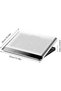 Laptop Fan Cooling Pad Adjustable Cooler Riser Base - 6