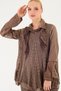 Women's Italian Lace Flannel 2-Piece Knit Set Sweater Blouse - 2