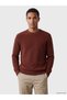 Peak New Season Brown Crew Neck Men's Knitwear Sweater
