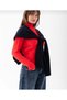 Square Patchwork Knit Shoulder Scarf, Patchwork Scarf, Sporty Unisex Boho Shawl Scarf.