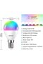مصباح LED ذكي قابل للتحكم في شدة الإضاءة من LVWIT، بتصميم على شكل كرة جولف، 470 لومن، 4.9 واط (قطعتان). - 6