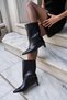 GATTI WOMEN'S BLACK MINI-HEELED BOOTIES - 3