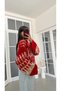 Vintage Zikzak Pattern Knit Sweater - 2