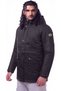 Men's Extra Large Size, Suitable for Weights between 128-190 Kg, Thick Winter Padded Memory Bettino Coat, Black. - 4