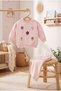 Winter 3-Thread Floral Embroidered Baby Girl Outfit - 2