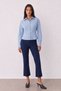 Women's Blue Pen-Detailed Shirt