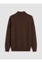 Peak New Season Brown High Collar Men's Knitwear Sweater - 8