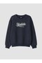 Peak New Season Navy Blue Printed Boys' Tracksuit Set - 2