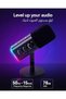 ميكروفون ديناميكي من النوع C/XLR مع إضاءة RGB وحامل مكتبي - 2