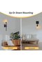 مصابيح حائطية تعمل بالبطارية، قابلة لإعادة الشحن، بتصميم عصري، مزودة بإضاءة LED، مع خاصية التحكم باللمس، وإمكانية تعديل شدة الإضاءة. - 4