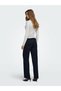 Women's Navy Blue Onllılo Regular Wide Leg Jeans. - 2