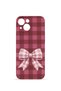 iPhone 15 Plus Vorian Camera Protective Case with Cherry and Bow Design.