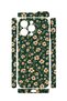 iPhone 15 Pro Vorian Camera Protective Case, Green Daisy Design. - 2