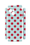 iPhone 15 Plus Vorian Camera Protective Case, Mint Red Polka Dot. - 2