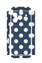 iPhone 18 Pro Max Vorian Camera Protective Case, Navy Blue with Cream Polka Dots. - 2