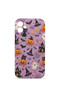 iPhone 11 Vorian Mika Camera Protective Case, Lavender Horror Patterns.