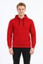 Three Yarns Sh Fleece-Lined Hooded Plain Men's Casual Sweatshirt