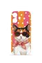 iPhone 16 Vorian Mika Camera Protective Case, Orange, Retro Cat Design.