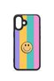 iPhone 16 Vorian Black Hole Case, Pastel Rainbow Smile. - 2