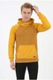 Men's Three-Thread Brushed Fabric Hooded Sweatshirt with Kangaroo Pockets and a Drawstring at the Bottom, Suitable for Everyday Wear. - 3