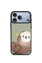 iPhone 18 Pro Max Vorian Black Hole Case, Featuring a Smiling Otter on a Green Background.