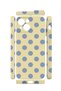 iPhone 14 Vorian Camera Protective Case, Cream Blue Polka Dot Design. - 2