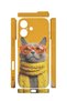iPhone 17 Vorian Mika Camera Protective Case, Yellow Scarf Cat Design. - 2