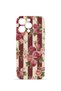 iPhone 15 Pro Max Vorian Camera Protective Case with Burgundy Rose Stripe.