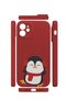 iPhone 11 Vorian Mika Camera Protective Case, Red Penguin. - 2