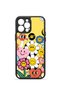 iPhone 13 Pro Max Vorian Black Hole Case with Yellow Background and Happy Daisies. - 2