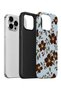 غطاء هاتف iPhone 13 Pro من Vorian، تصميم "لازي بلوم" مزدوج الطبقات. - 3