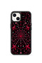 iPhone 15 Vorian Black Hole Case, Black with Fuchsia Mesh.