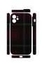 iPhone 11 Vorian Mika Camera Protective Case, Plum Black Plaid. - 2