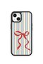 iPhone 15 Vorian Black Hole Case, Tied Stripe Design.