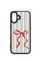 iPhone 16 Vorian Black Hole Case, Tied Stripe Design. - 2