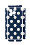 iPhone 13 Pro Max Vorian Camera Protective Case, Navy Blue with Cream Polka Dots. - 2