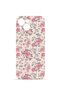 iPhone 15 Plus Vorian Camera-Protective Case, Pink Vintage Floral Design.