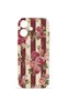 iPhone 17 Vorian Camera Protective Case with Burgundy Rose Stripe