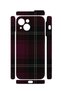 iPhone 14 Plus Vorian Camera Protective Case, Plum Black Plaid. - 2