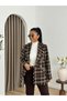 Women's Cross-Over Collar Tasseled Lined Jacket - 3