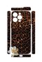 iPhone 15 Pro Vorian Camera Protective Case, Dark Leopard Flower Design. - 2