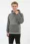 Men's Three-Thread Brushed Fabric Hooded Sweatshirt with Kangaroo Pockets and a Drawstring at the Bottom, Suitable for Everyday Wear. - 3