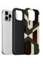 غطاء هاتف iPhone 14 Pro من Vorian، تصميم مزدوج الطبقات، لون زيتوني. - 3